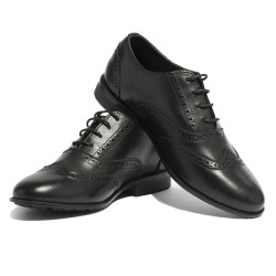 Chaussure service cuir femme