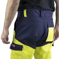 pantalon multirisques jaune