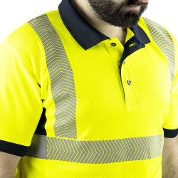 Polo travail jaune lma