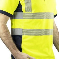 polo haute visibilité jaune
