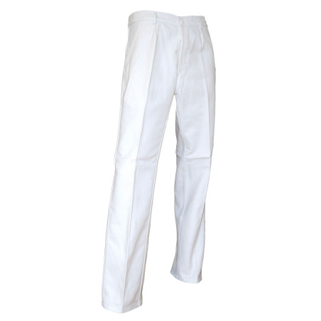 Pantalon peintre pas cher 100% coton blanc LMA PINCEAU