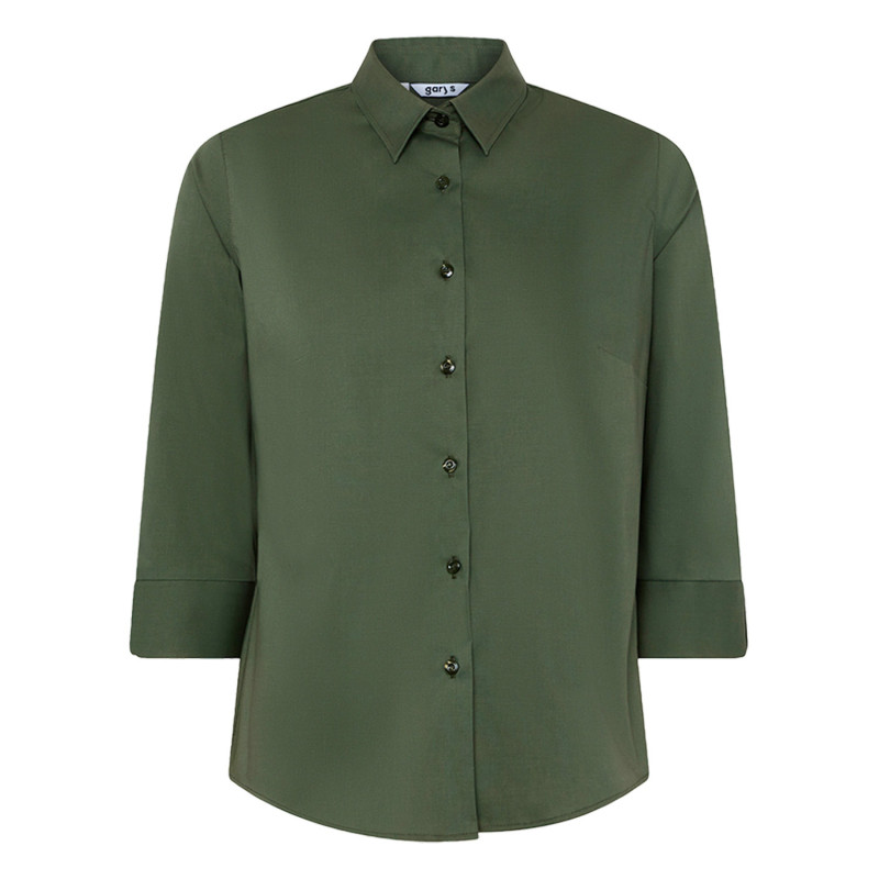  chemise réceptionniste verte femme