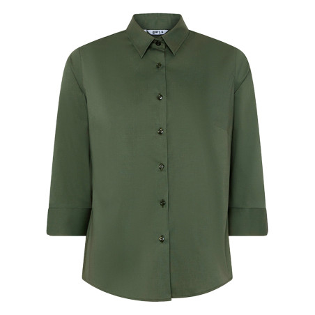  chemise réceptionniste verte femme