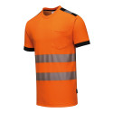 T Shirt haute visibilite orange