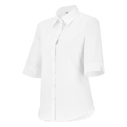 Chemisier de service blanc femme