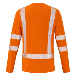 tee shirt orange fluo haute visibilité