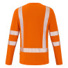 tee shirt orange fluo haute visibilité