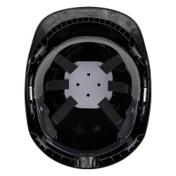casque chantier noir ventilé 