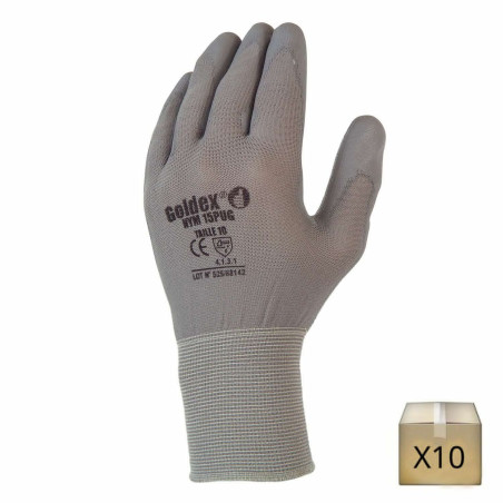 x10 Gants de manutention fine en milieu sec