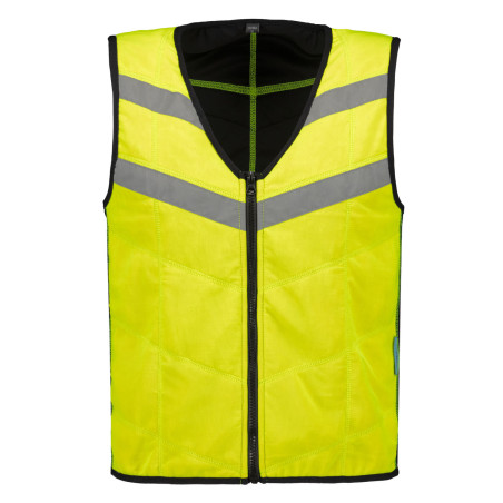 Gilet de travail rafraichissant jaune fluo