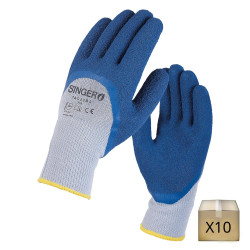 Gants de protection enduction latex Nitrile PVC Coverguard Bleu