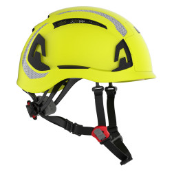 Casque de travail jaune fluo