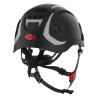 Casque sécurité noir aéré 