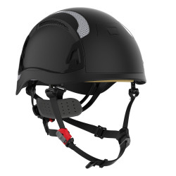 casque noir chantier