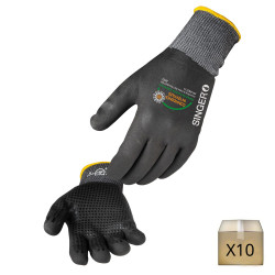 Gants de travail renforcée en nitrile t.8 Gants de travail - AGZ000523810