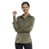 Chemise confortable femme chaud devant 
