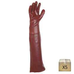 LANON 26 « Coude Longueur PVC Gants résistants aux produits chimiques, Gants  en caoutchouc longs robustes, Protection contre les acides, les alcalis et  les huiles, XXL