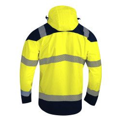 parka haute visibilité jaune fluo