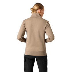 Pull beige col camioneur btp 