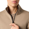 Sweat beige col camioneur btp 