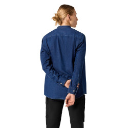chemise professionnelle bleue
