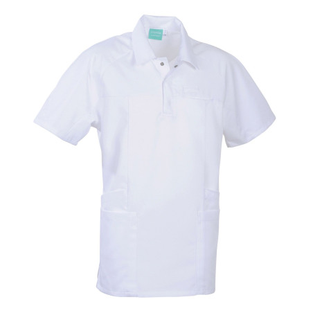 Tunique médicale homme blanche clemix