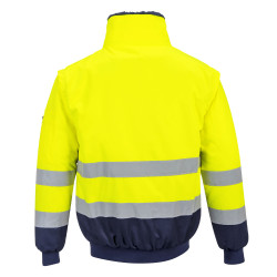 blouson haute visibilité manches amovibles