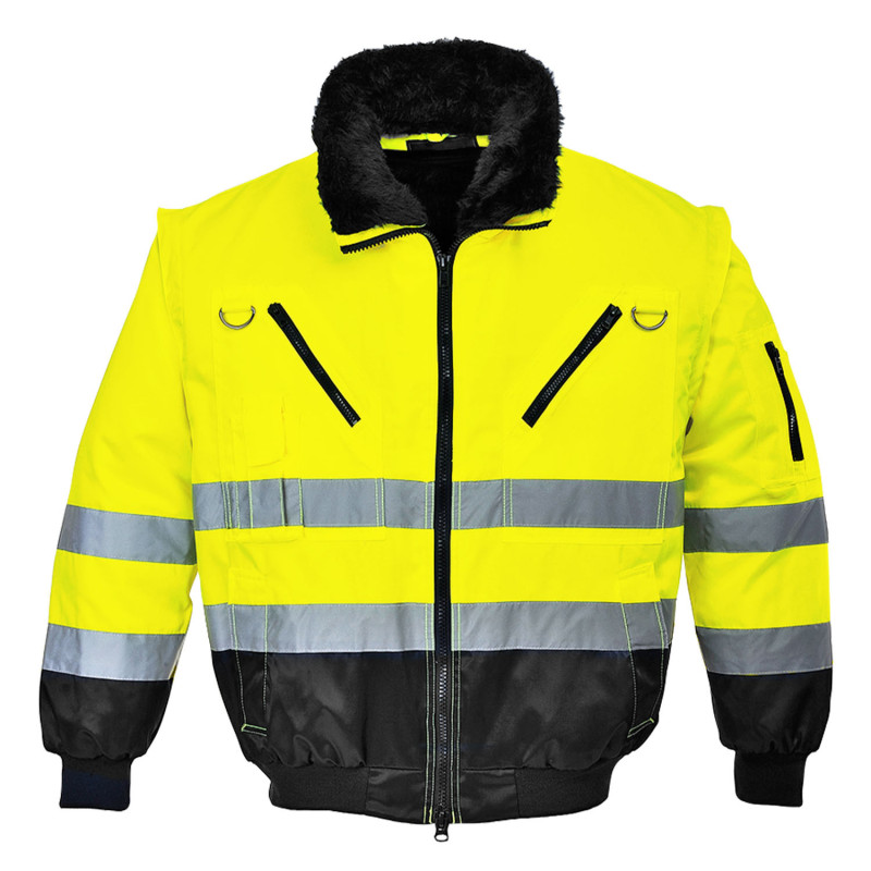 blouson 3 en 1 haute visibilité