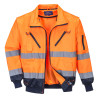 blouson haute visibilité orange