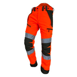 pantalon tronçonneuse fluo