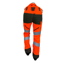 pantalon haute visibilité scie à chaine