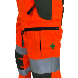 pantalon haute visibilité bucheron