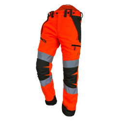 Pantalon anti coupure haute visibilité 