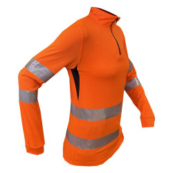 t-shirt haute visibilité orange fluo
