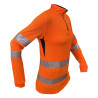t-shirt haute visibilité orange fluo