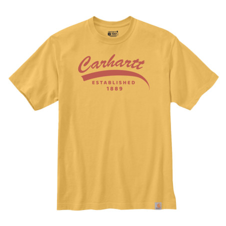 t-shirt jaune carhartt workwear