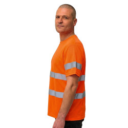 T-shirt haute visibilité rafraîchissant orange fluo