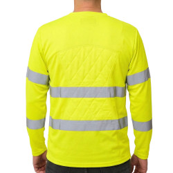 T-shirt haute visibilité rafraîchissant jaune fluo