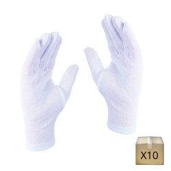 Gants de Coton Blanc 5 Paires Gants de Travail Gants de Protection