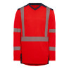 T-shirt haute visibilité rouge fluo 