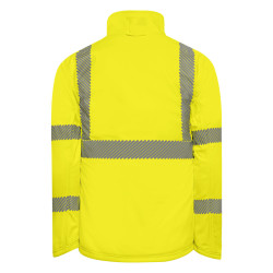 softshell haute visibilité jaune fluo 
