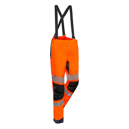 Pantalon pluie haute visibilité écologique