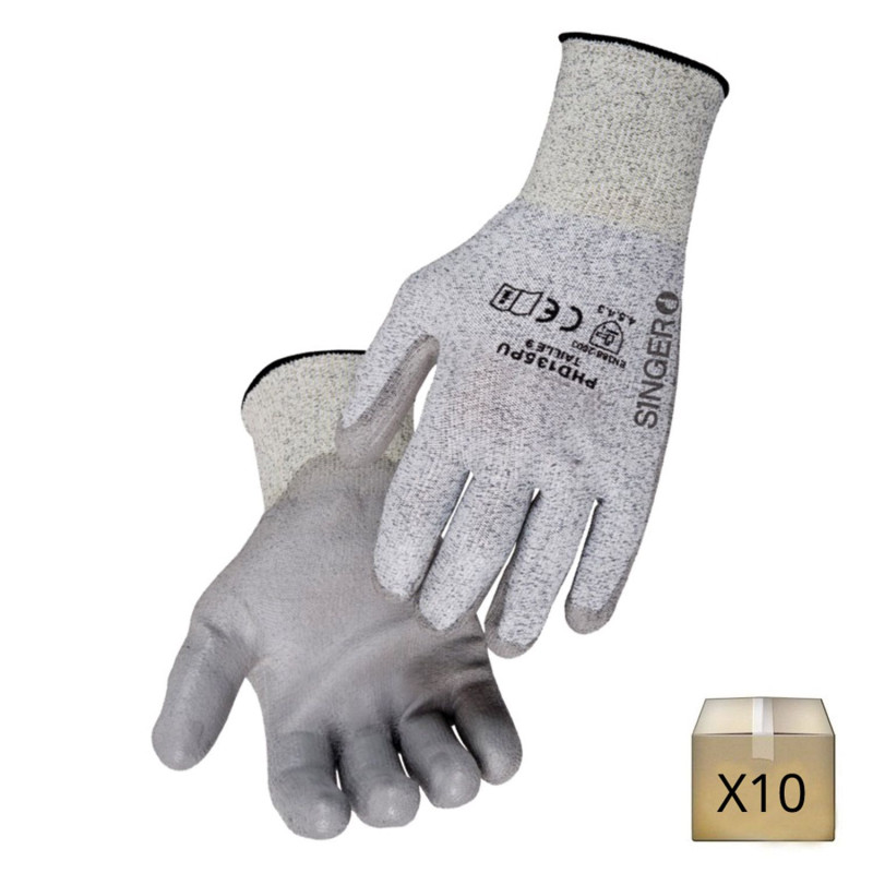 SPI Santé Sécurité  Gants de travail résistants au froid et aux coupures  avec revêtement en PVC Zenith Safety ZX-30