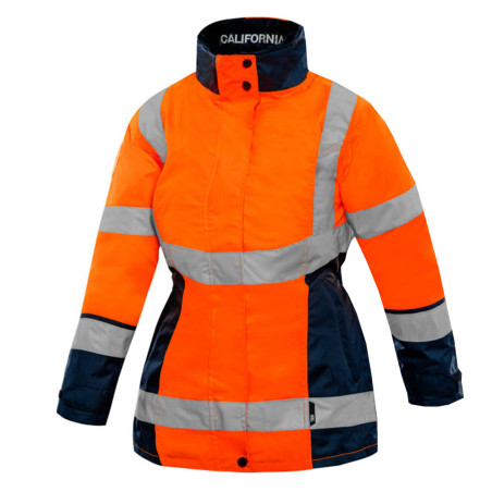 Parka haute visibilité femme isolante