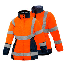 Parka haute visibilité 4 en 1 femme