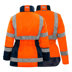 Parka haute visibilité femme modulable