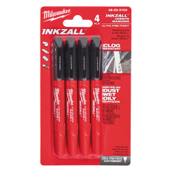 Lot de 4 marqueurs Milwaukee 