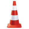 Cône de signalisation chantier plastique