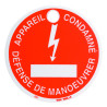 Macaron appareil condamné électrique