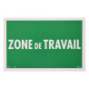 Affiche de délimitation zone travail